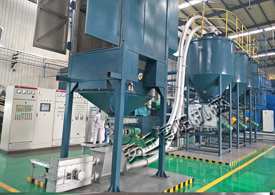 鈣粉輸送就選管鏈提升機，密閉無揚塵