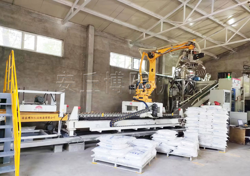 封塵劑自動拆包機械手如何做到無需人工操作？