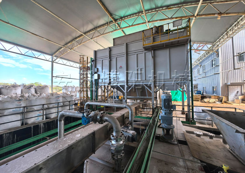 粉體側(cè)切式噸袋破袋機(jī) 粉料側(cè)切式噸袋拆包機(jī)現(xiàn)場