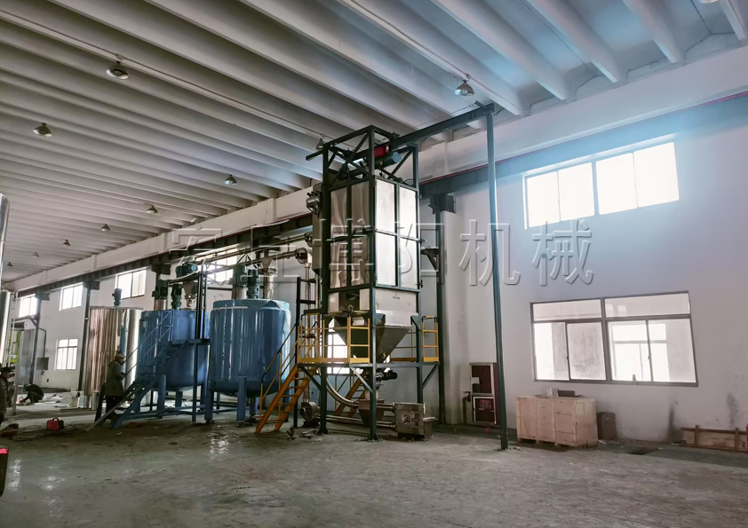 氧化鎂噸袋拆包投料站 無塵粉料噸包拆包機(jī)客戶現(xiàn)場(chǎng)