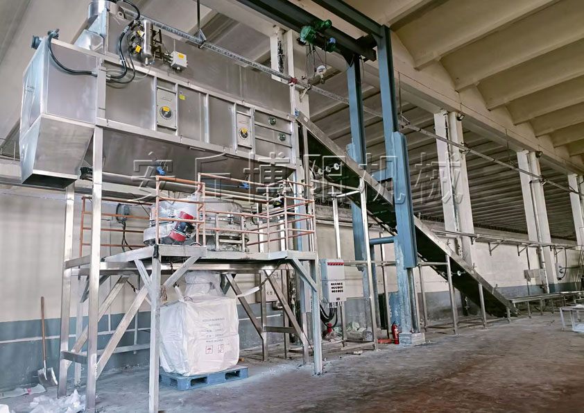 25kg氧化鎂自動拆包機 博陽無塵自動拆袋機特點